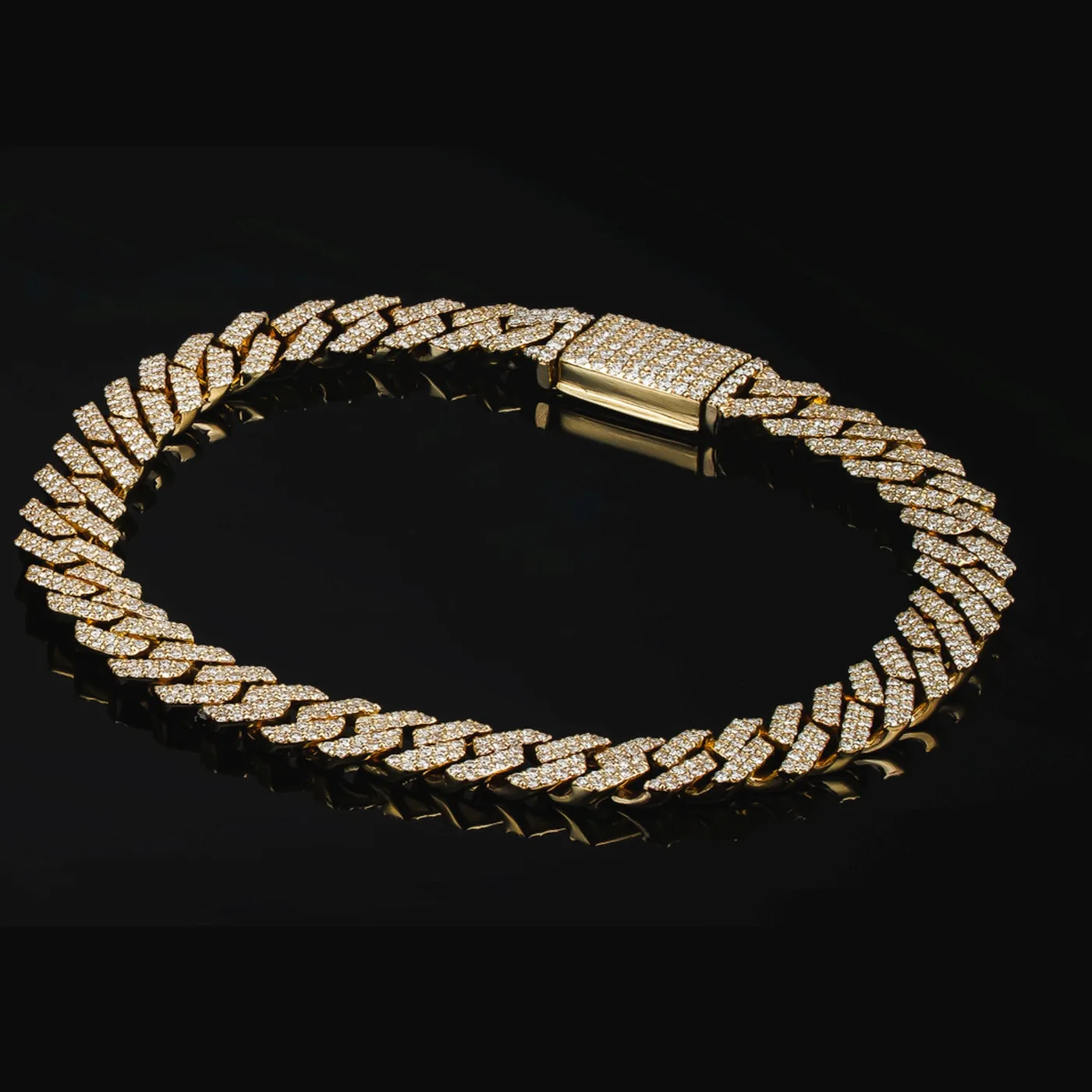 Cuban 4.50ct Large Bracelet – Yellow gold 18k