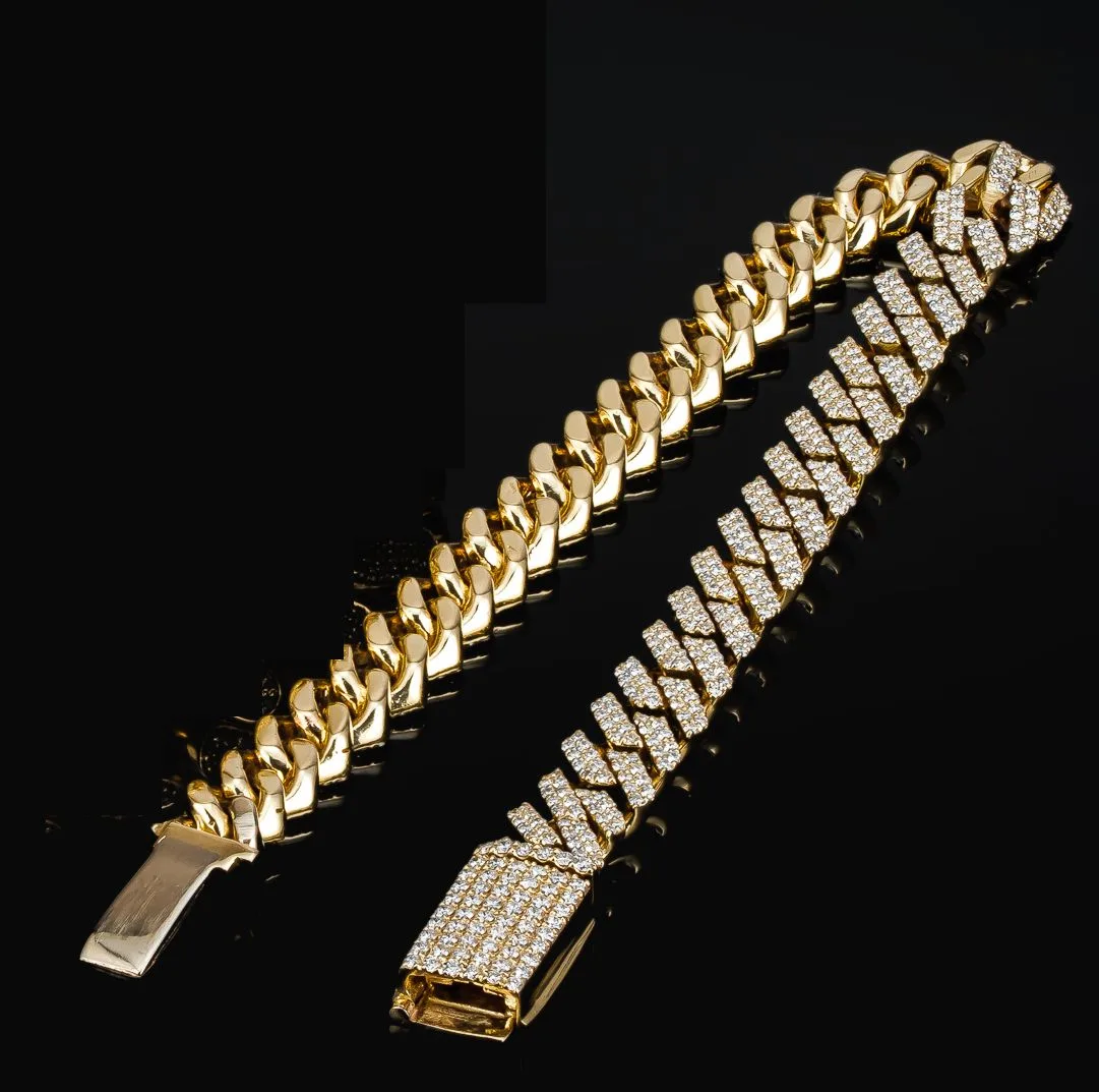 Cuban 4.50ct Large Bracelet in 18k yellow gold, photo 4