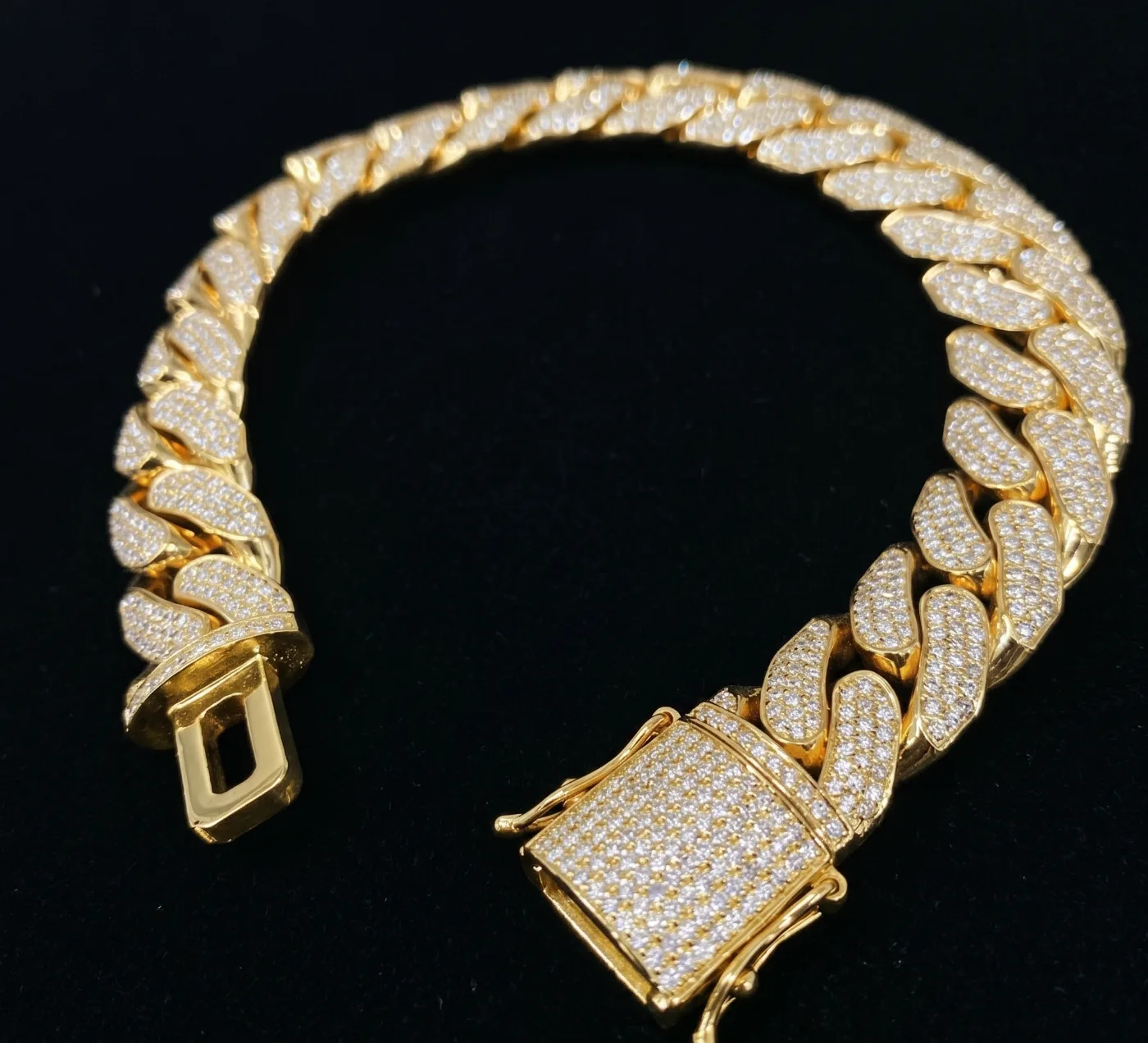 Cuban Bracelet 8.50ct XL in 18k yellow gold, photo 5