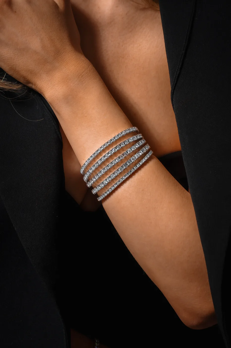 Enduring Aureate Treasures™ 3.90ct Bracelet in 18k white gold, photo 5