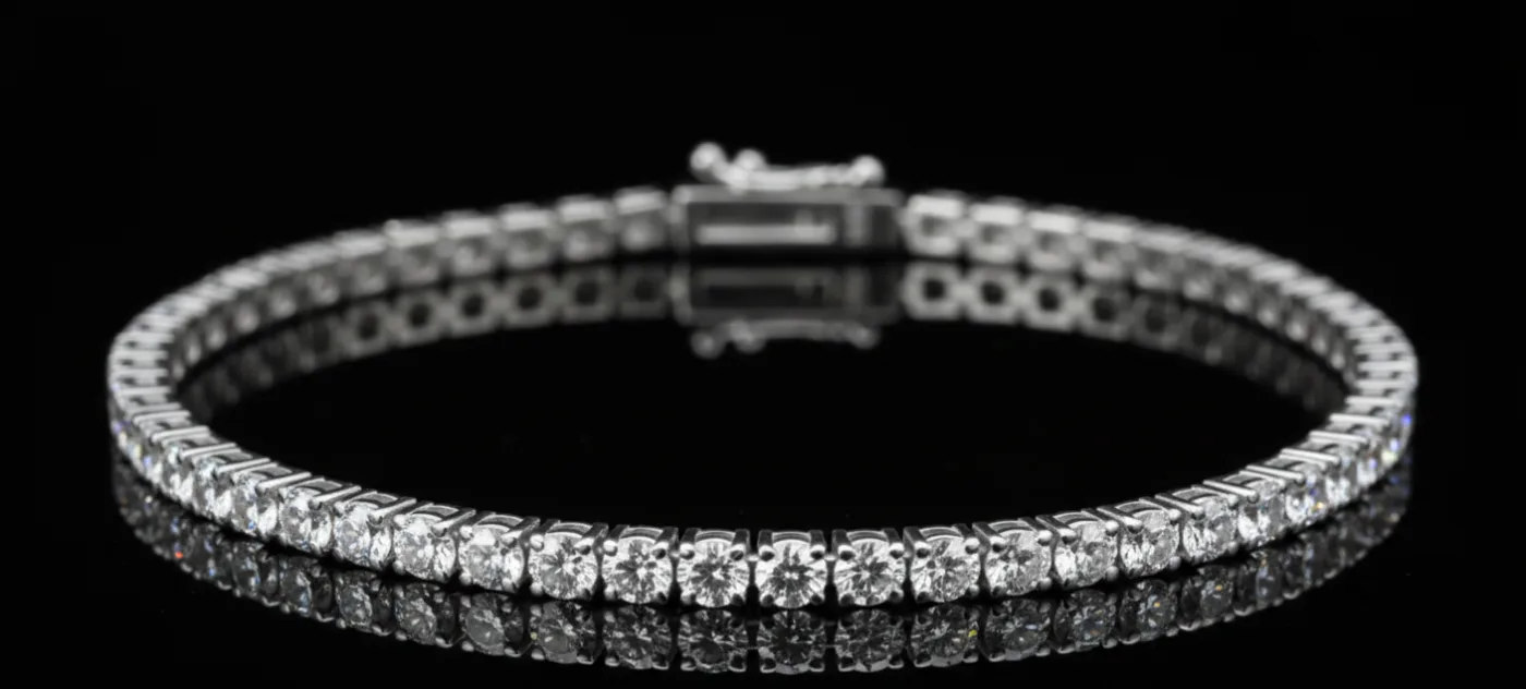 Enduring Aureate Treasures™ 4.08ct Bracelet in 18k white gold, photo 4