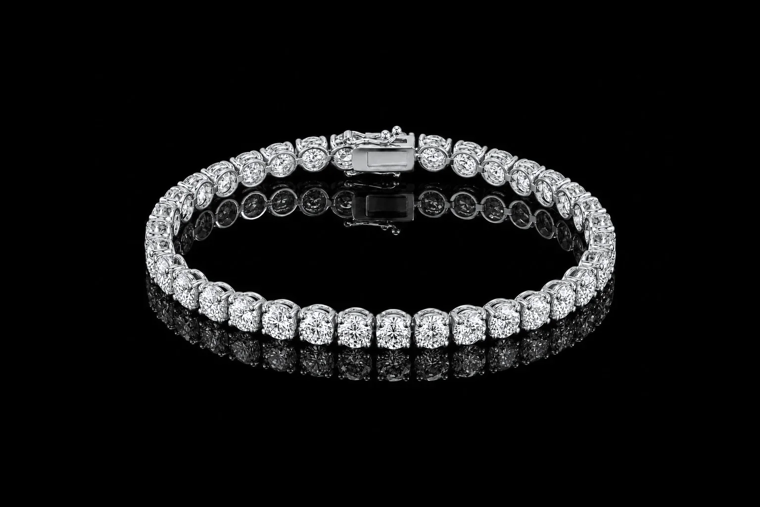 "HighJewels™" Bracelet 35 diamonds at 0.40ct in white gold, product view
