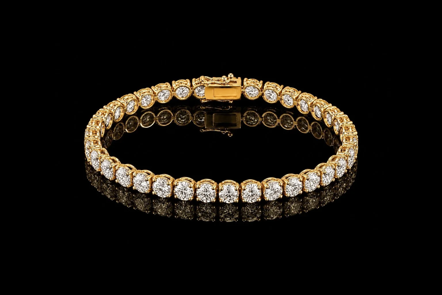 HighJewels™ Bracelet "HighJewels™" 35 diamonds at 0.40ct in yellow gold, photo 2