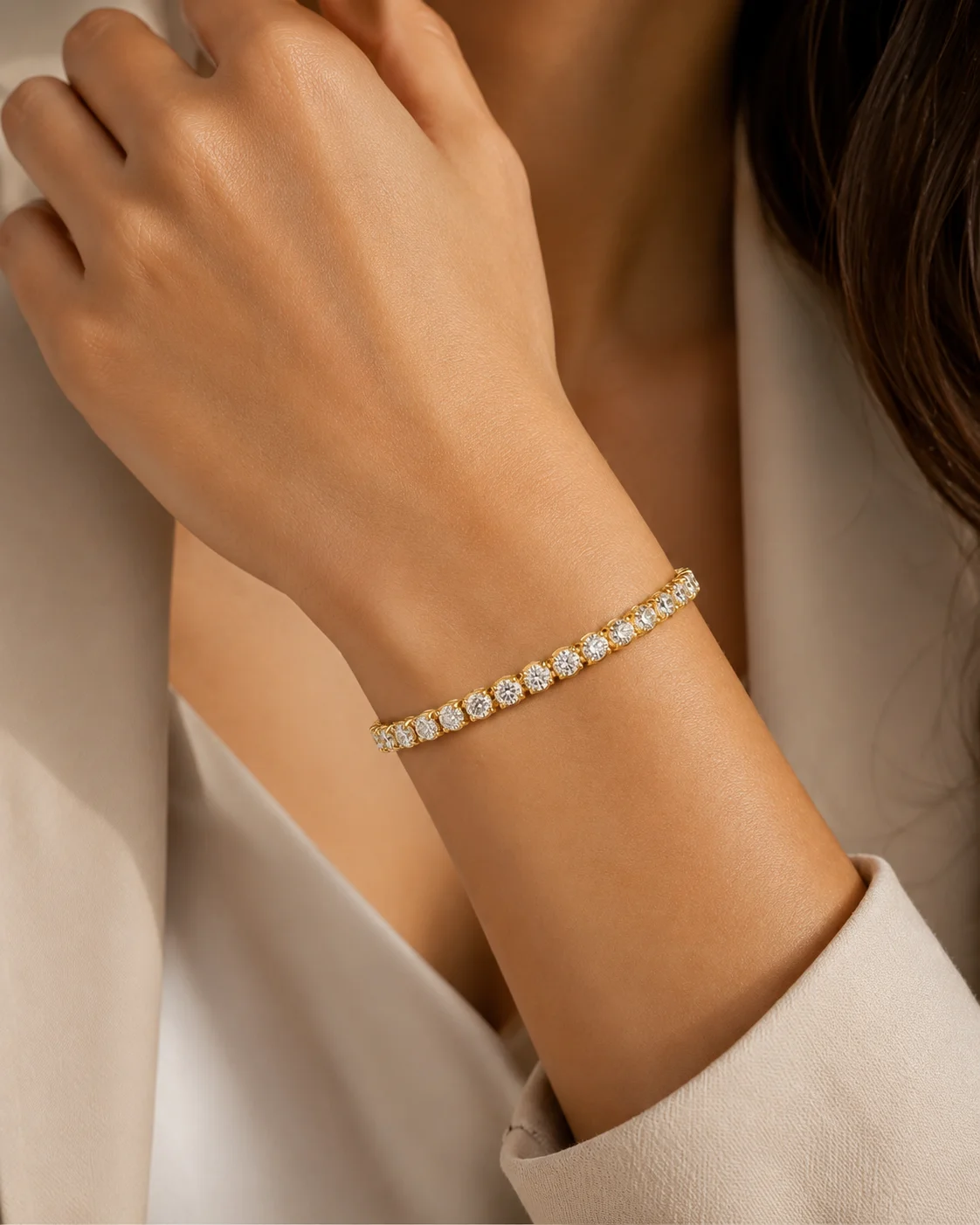 HighJewels™ Bracelet "HighJewels™" 35 diamonds at 0.40ct in yellow gold, photo 3