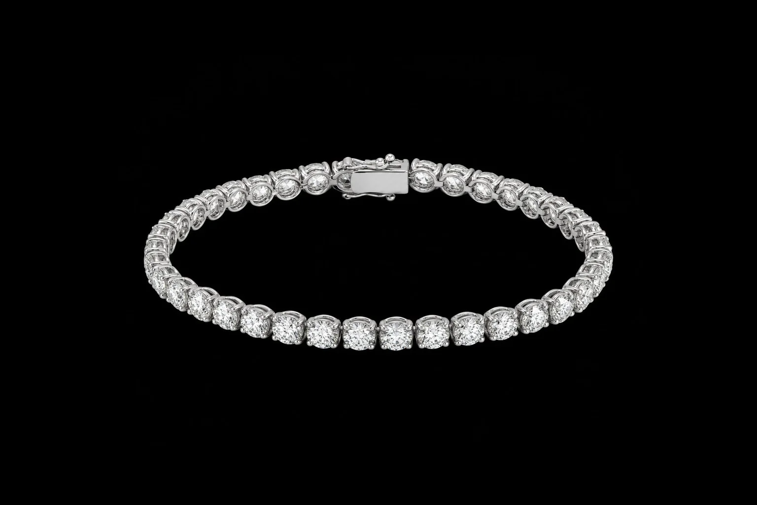 "HighJewels™" Bracelet 38 diamonds at 0.30ct in white gold, photo 2