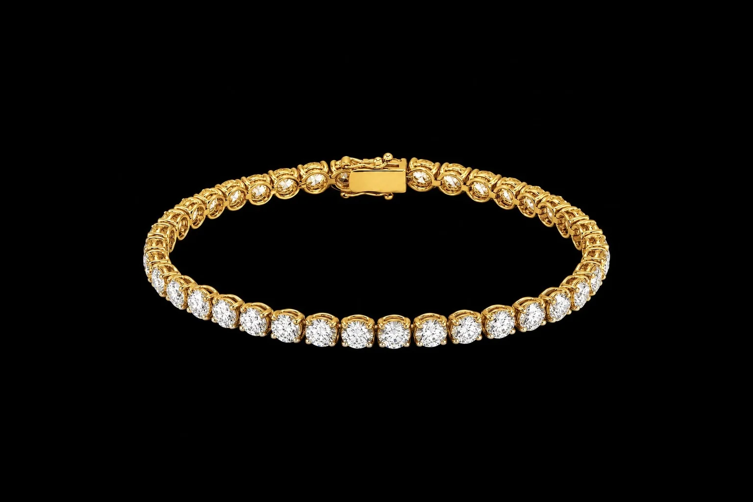 "HighJewels™" Bracelet 38 diamonds at 0.30ct in yellow gold, photo 2