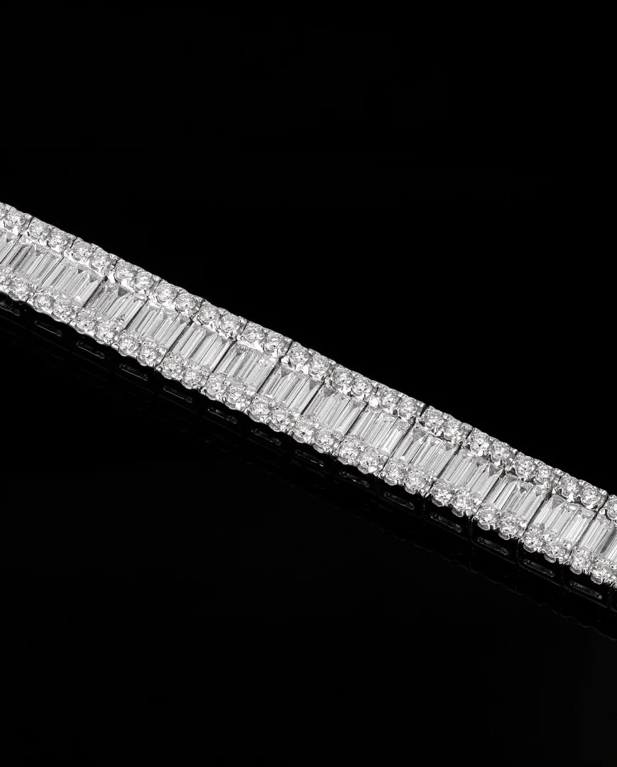 InvisibleExcelsior™ Bracelet 4.00ct in 18k white gold, photo 4