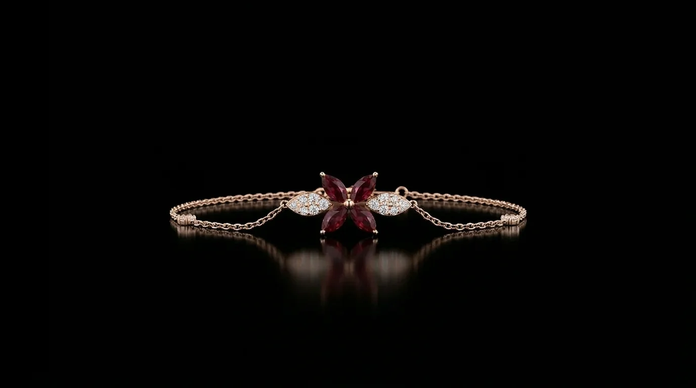 Bransoletka z rubinami "LuxuryAvenue™" Bransoletka | M&M GOLD