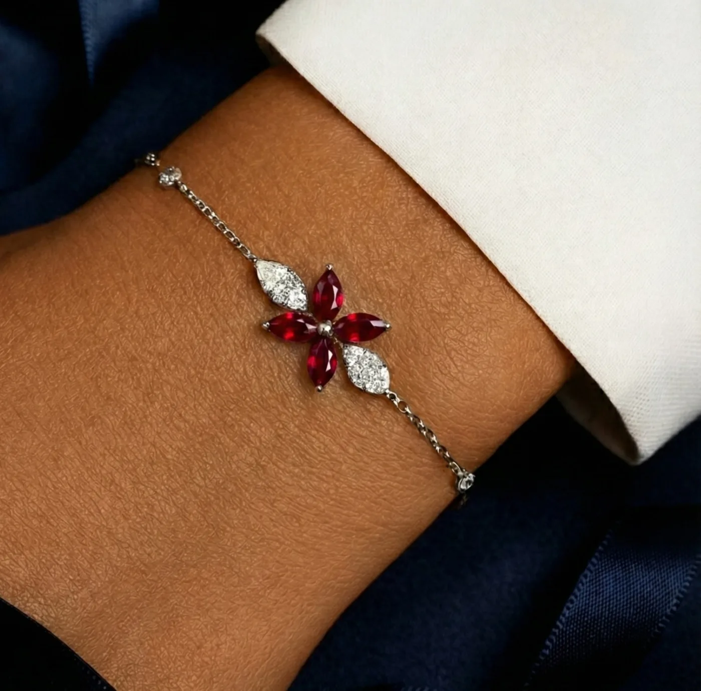Bransoletka z rubinami "LuxuryAvenue™" Bransoletka | M&M GOLD