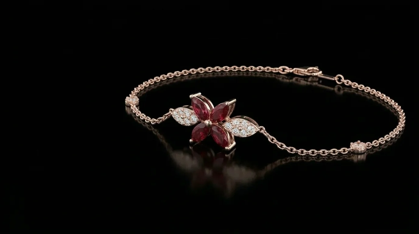 Bransoletka z rubinami "LuxuryAvenue™" Bransoletka | M&M GOLD