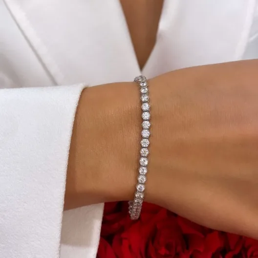 "LuxuryCubes™" Bracelet in 18k white gold, photo 2
