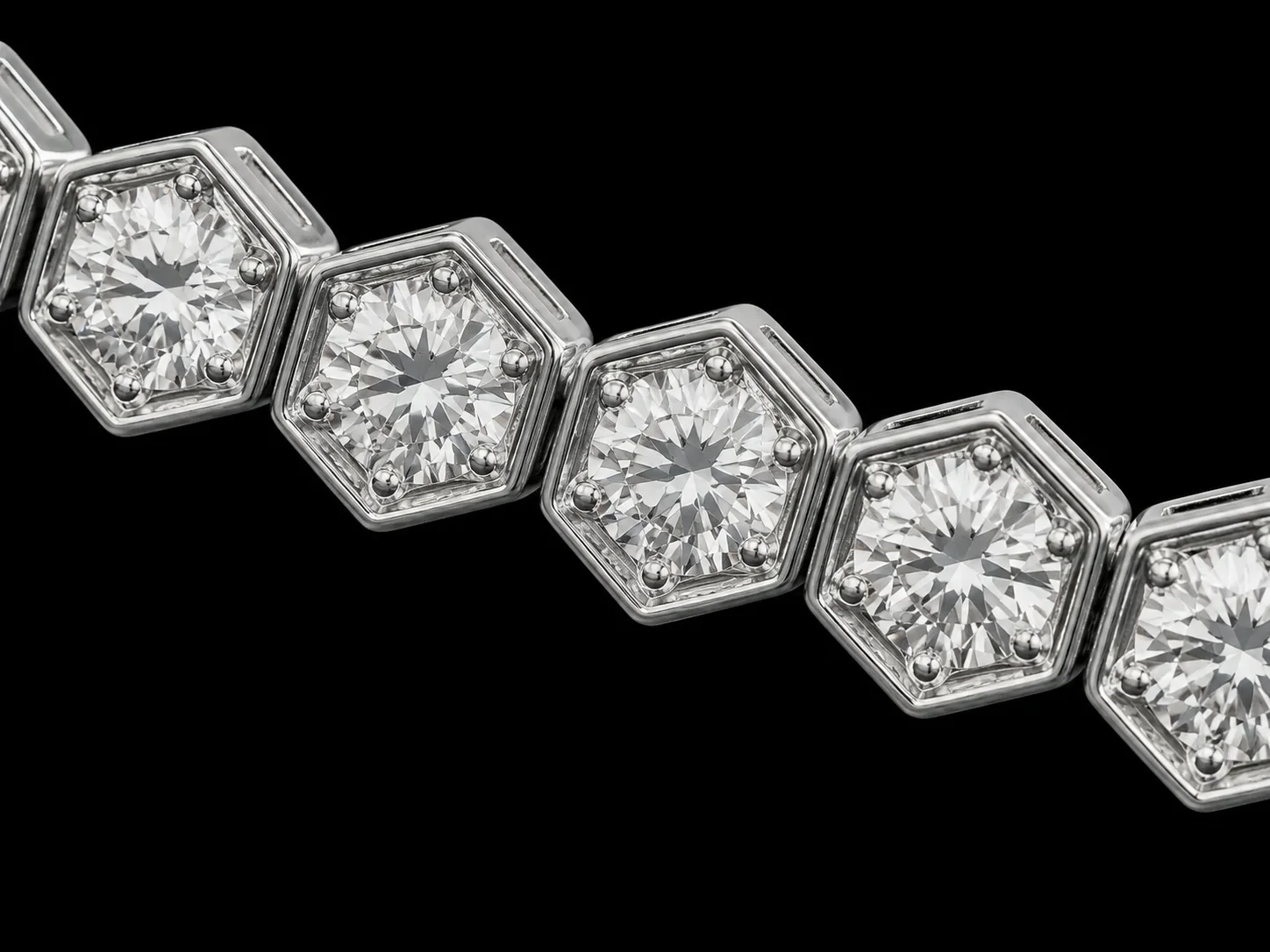 "LuxuryCubes™" Bracelet in 18k white gold, photo 5