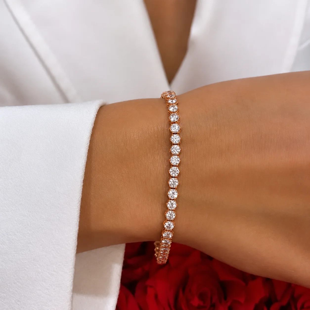 "LuxuryCubes™" Bracelet in 18k rose gold, photo 2