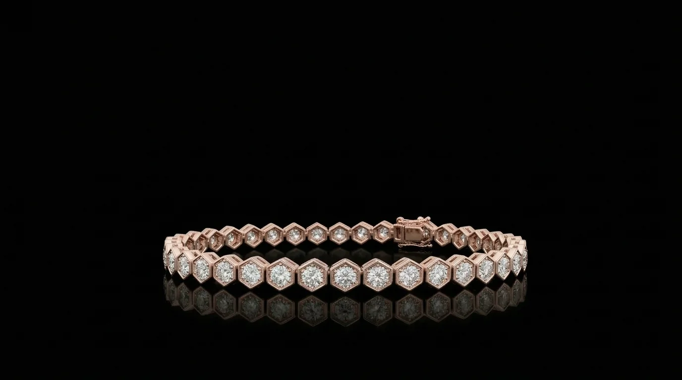"LuxuryCubes™" Bracelet in 18k rose gold, photo 3