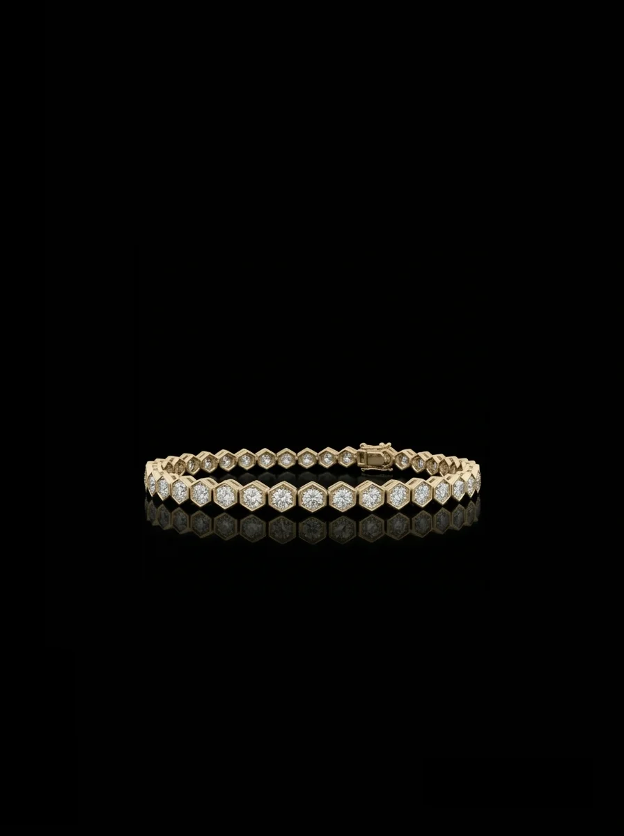 "LuxuryCubes™" Bracelet – Yellow gold 18k