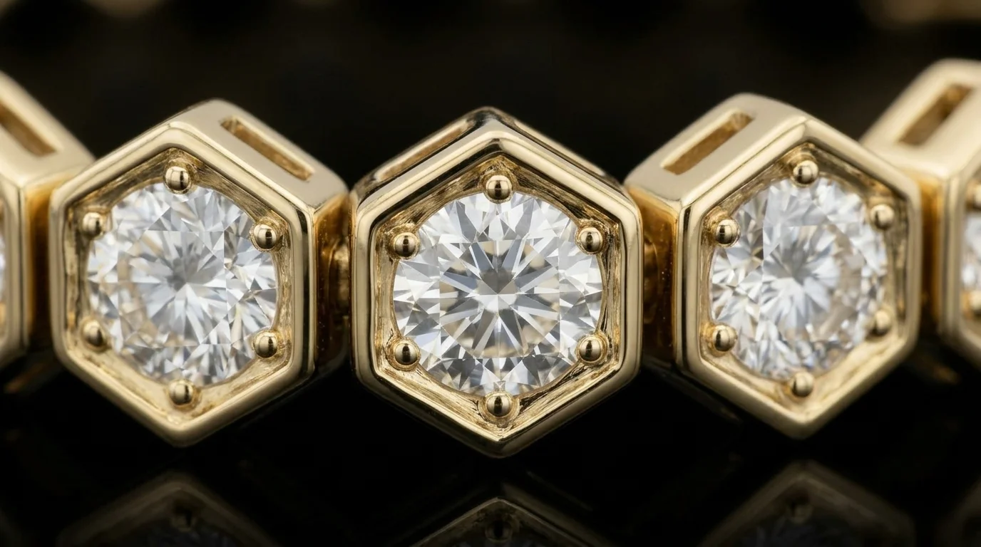 "LuxuryCubes™" Bracelet in 18k yellow gold, photo 5