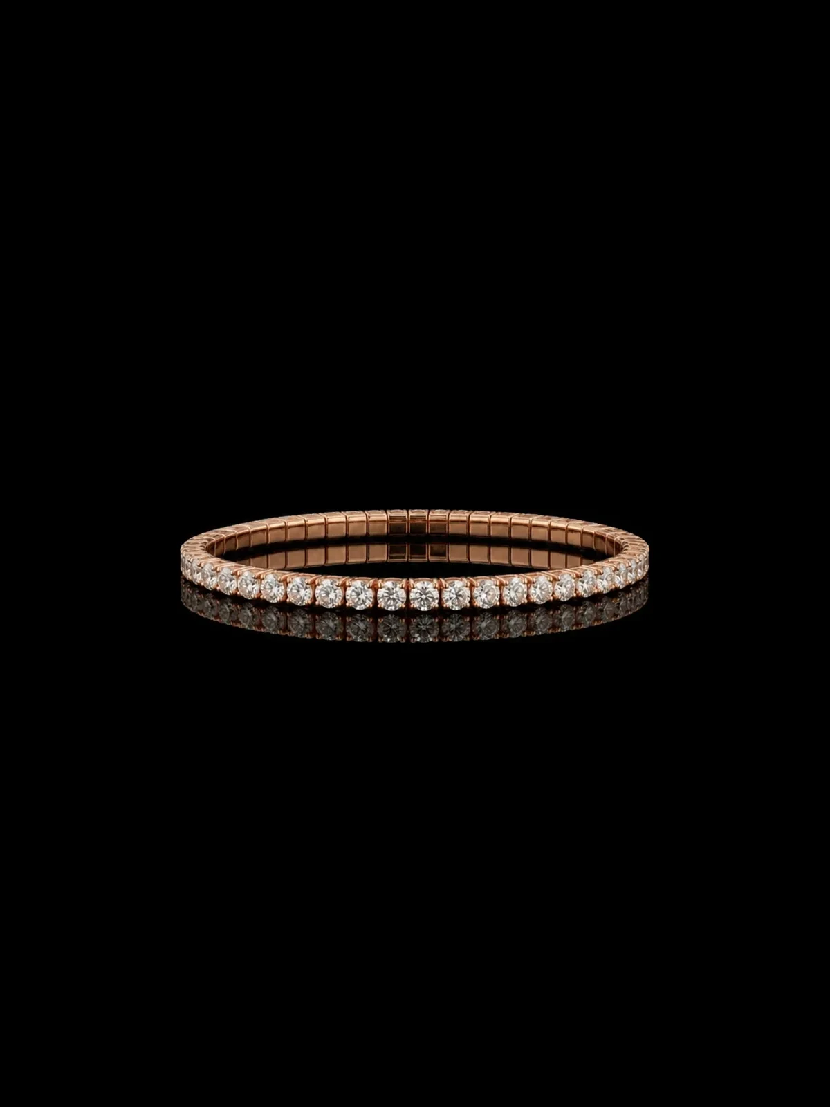 "LuxuryFlex™" 10.00ct Bracelet in 18k rose gold, product view