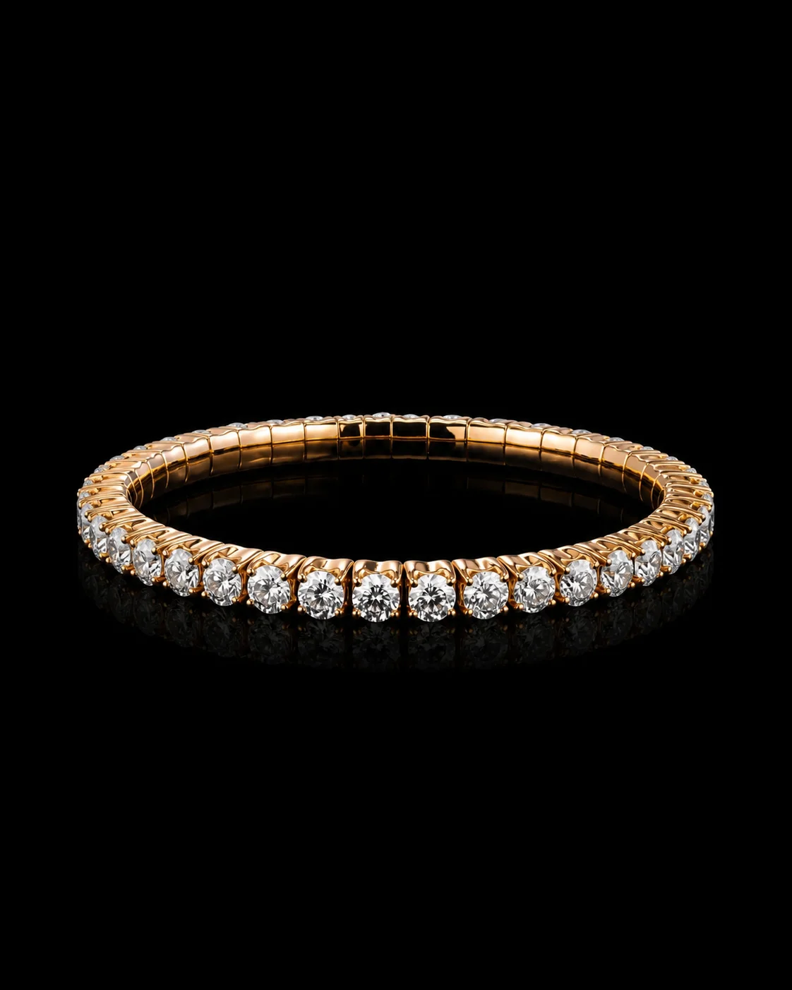 "LuxuryFlex™" 10.00ct Bracelet in 18k rose gold, photo 4