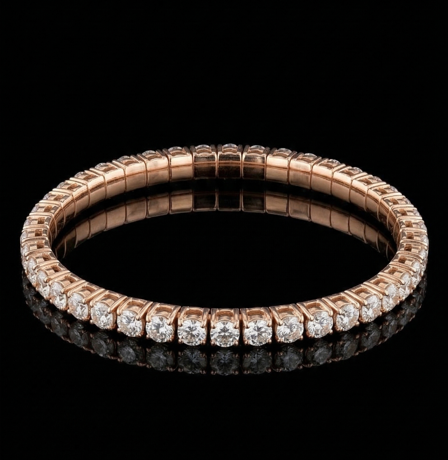 "LuxuryFlex™" 10.00ct Bracelet in 18k rose gold, photo 5