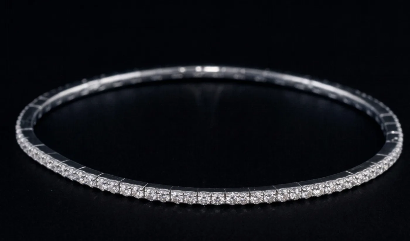 "LuxuryFlex™" Bracelet 2.00ct in 18k white gold, photo 4