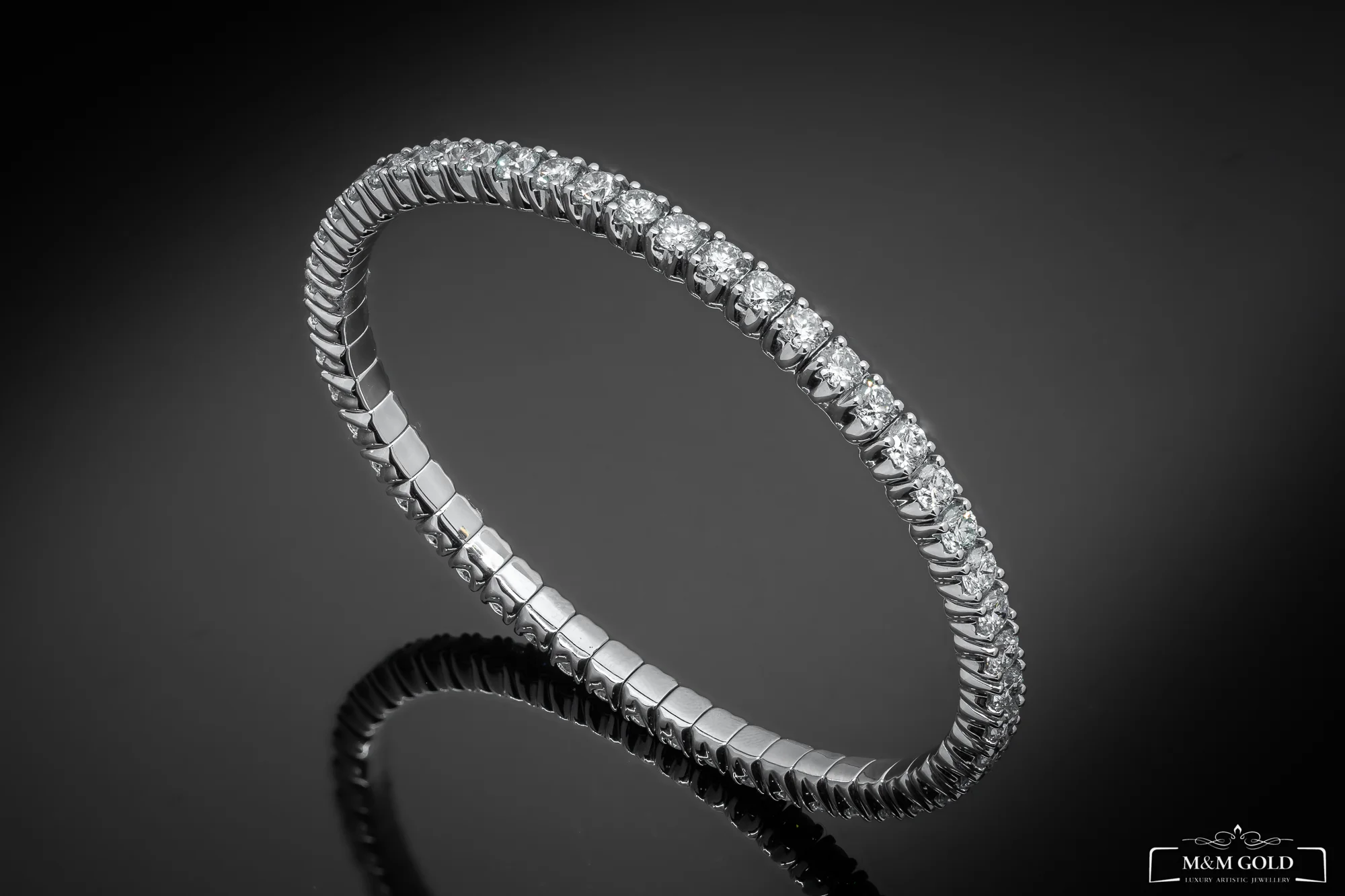 LuxuryFlex Bracelet 2.40ct in 18k white gold, photo 8