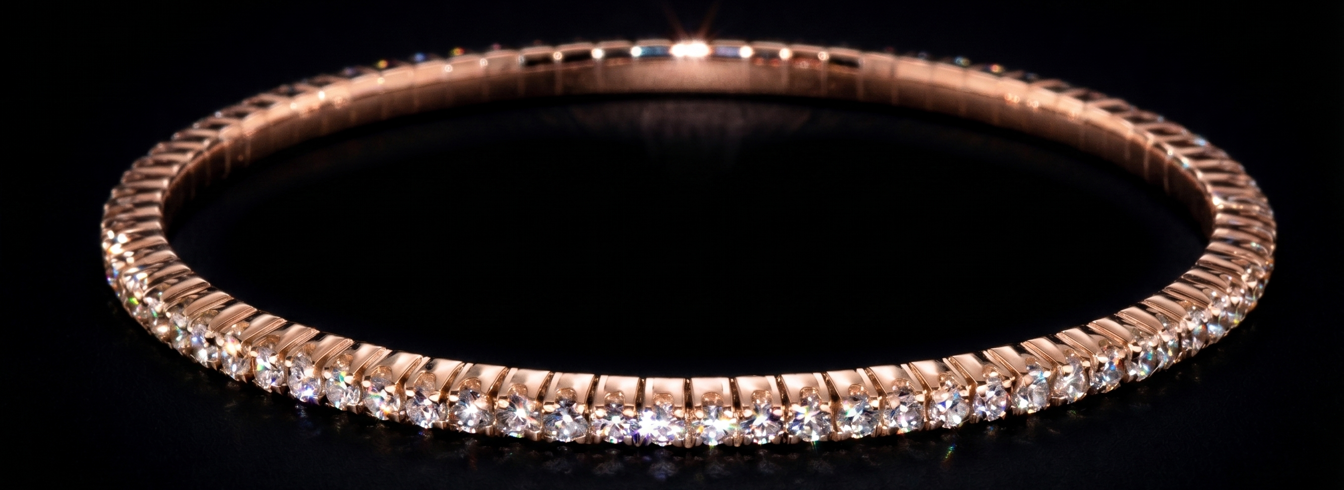 LuxuryFlex 2.40ct Bracelet in 18k rose gold, photo 5
