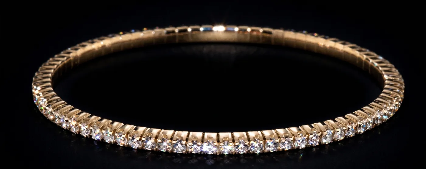 LuxuryFlex 2.40ct Bracelet in 18k yellow gold, photo 4
