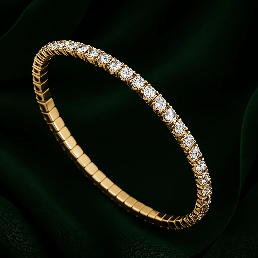 "LuxuryFlex™" Bracelet 6.20ct in 18k yellow gold, photo 4
