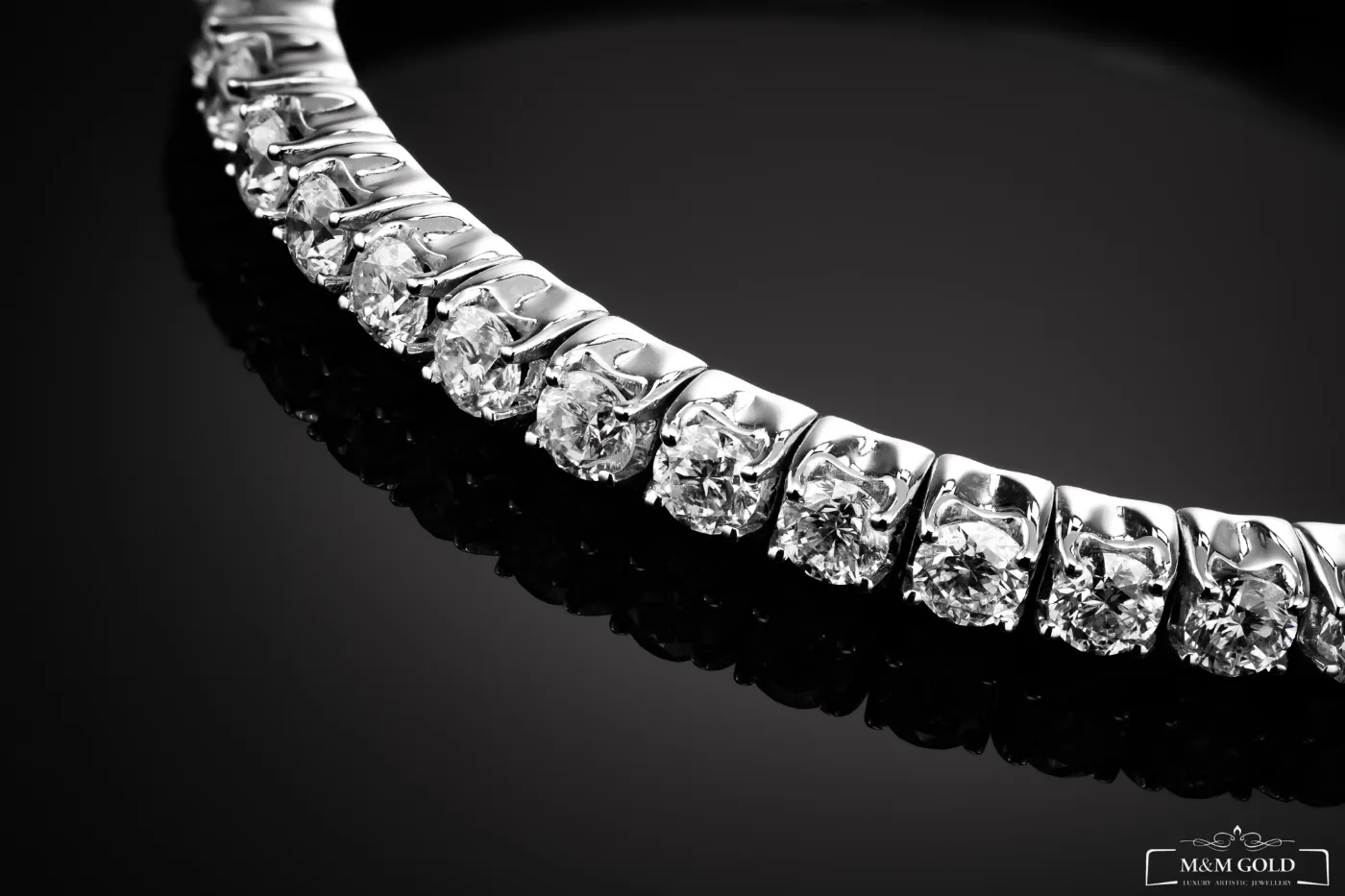 "LuxuryFlex™" Bracelet 8.00ct in 18k white gold, photo 8