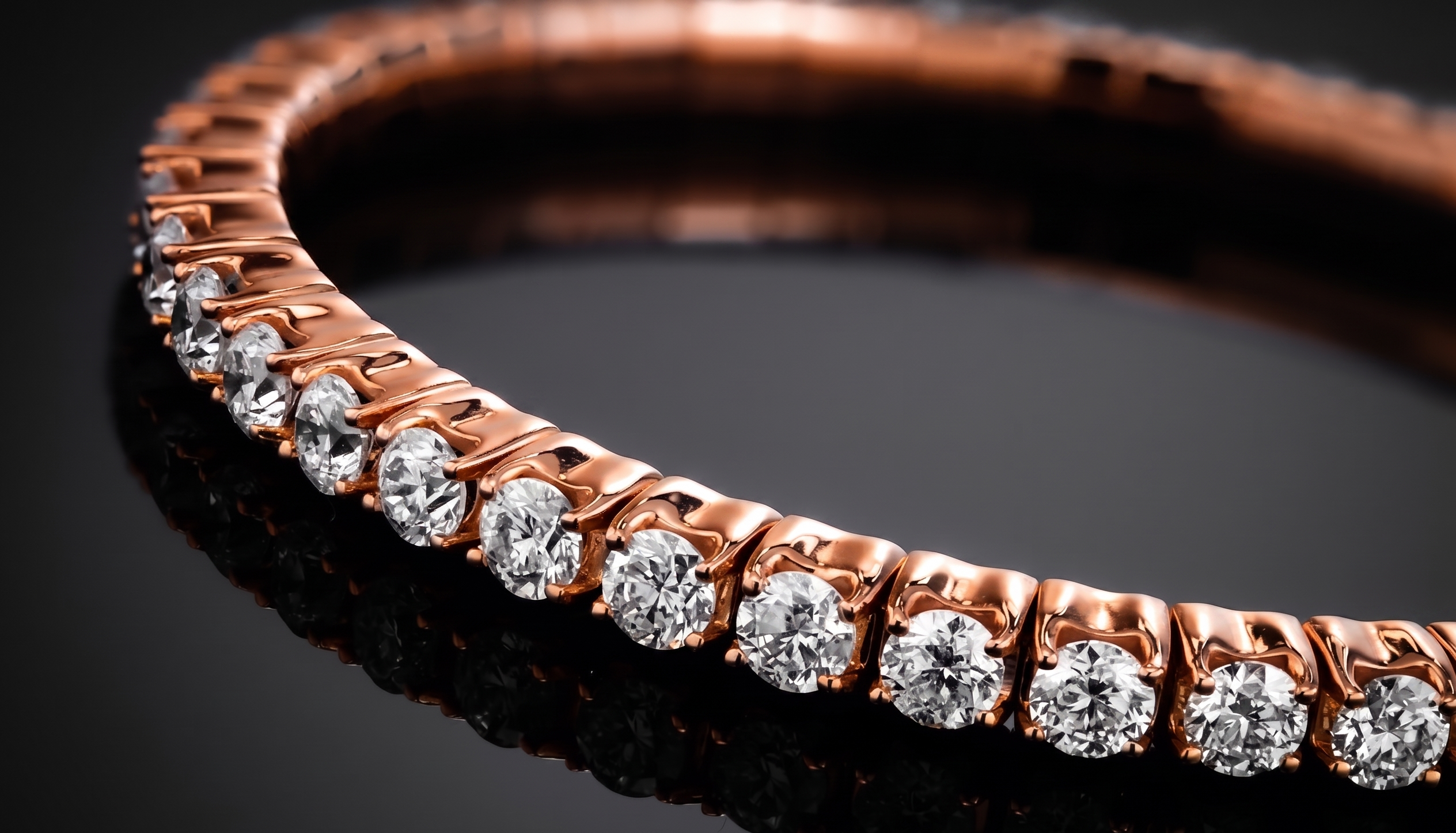 "LuxuryFlex™" 8.00ct Bracelet in 18k rose gold, photo 6