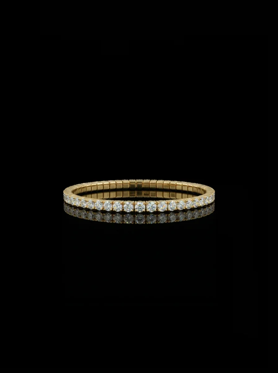 LuxuryFlex™ 3.35 ct Bracelet in 18k yellow gold, photo 3