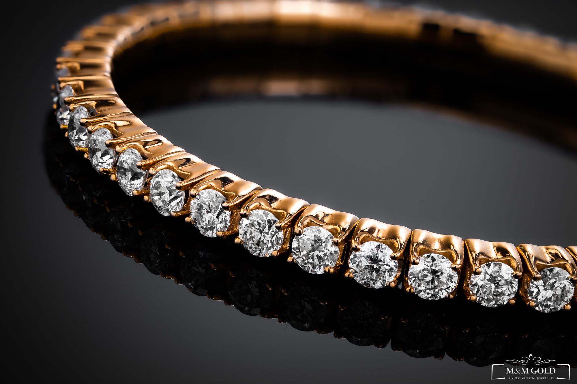 LuxuryFlex™ 3.35 ct Bracelet in 18k yellow gold, photo 5