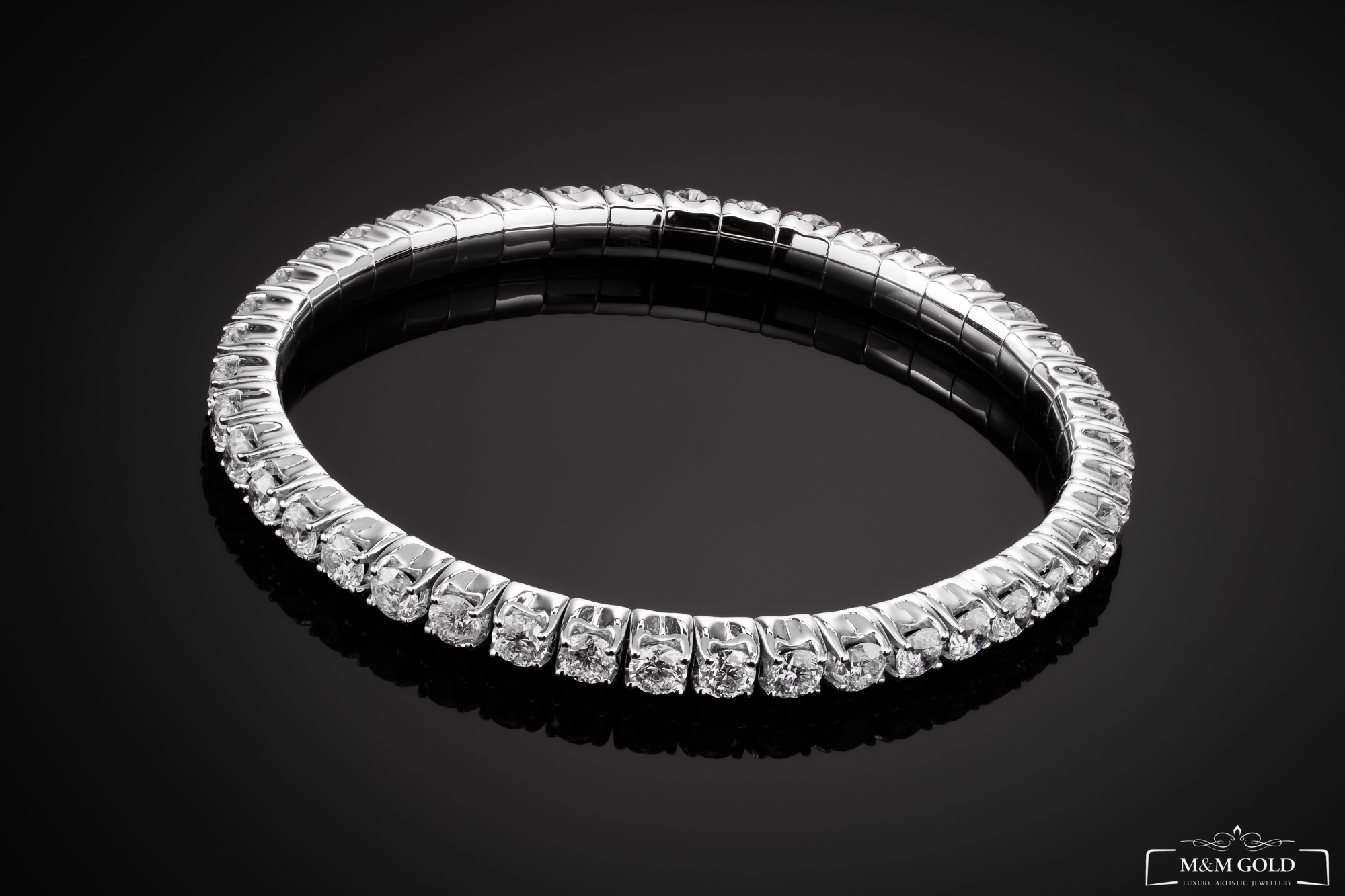 LuxuryFlex™ Bracelet 5.00 ct in 18k white gold, photo 6