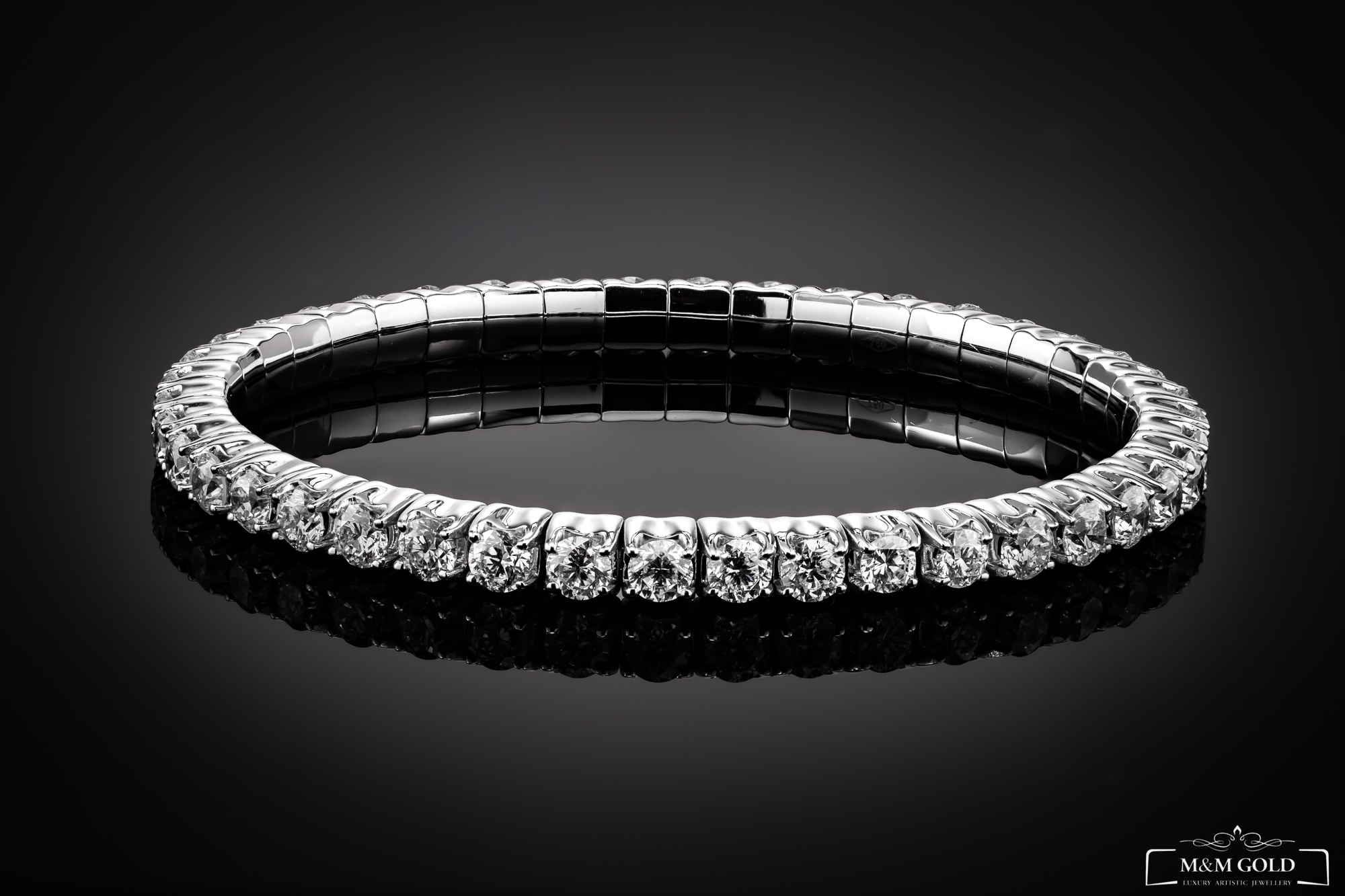 LuxuryFlex™ Bracelet 5.00 ct in 18k white gold, photo 8