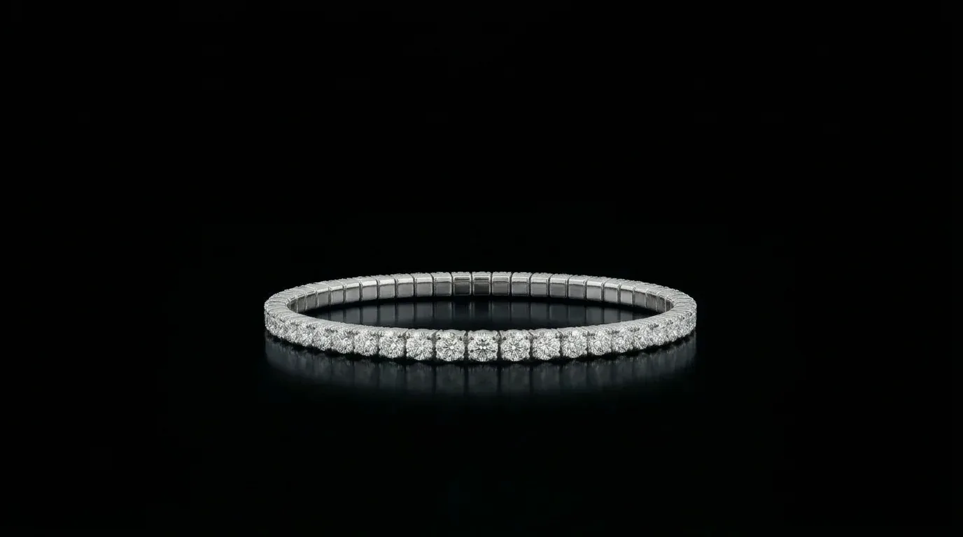 "LuxuryFlex™" Bracelet 5.80 ct in 18k white gold, photo 5