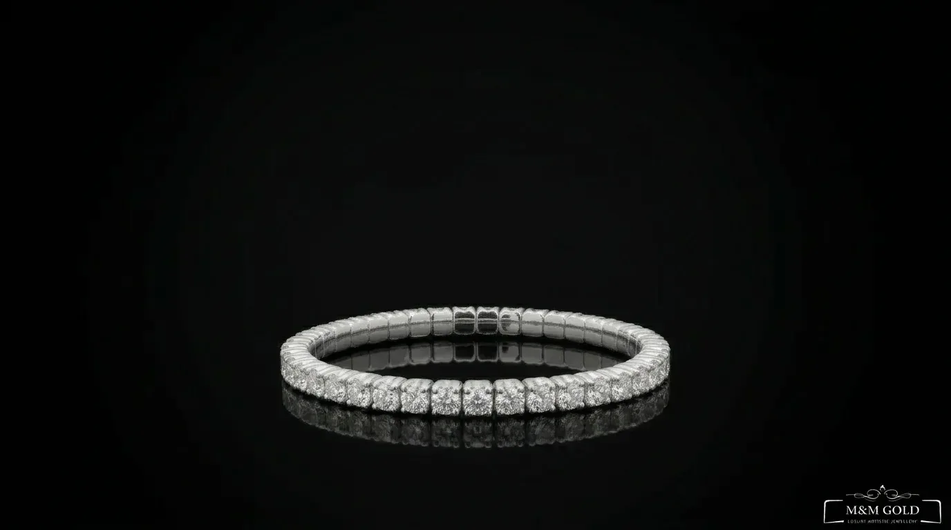 "LuxuryFlex™" Bracelet 5.80 ct in 18k white gold, photo 6