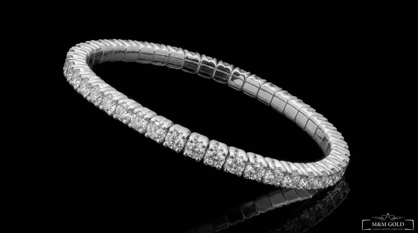 "LuxuryFlex™" Bracelet 5.80 ct in 18k white gold, photo 8