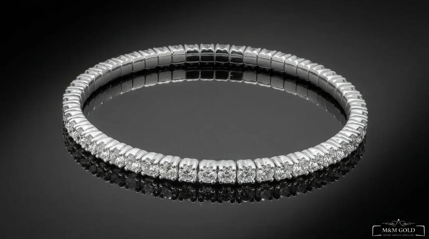 "LuxuryFlex™" Bracelet 5.80 ct in 18k white gold, photo 9