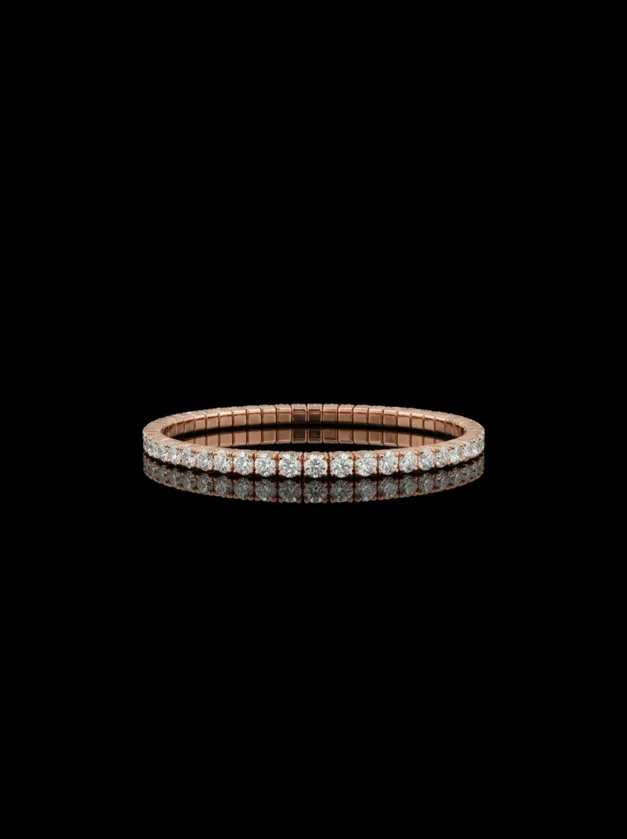 "LuxuryFlex™" Bracelet 5.80 ct in 18k rose gold, photo 2