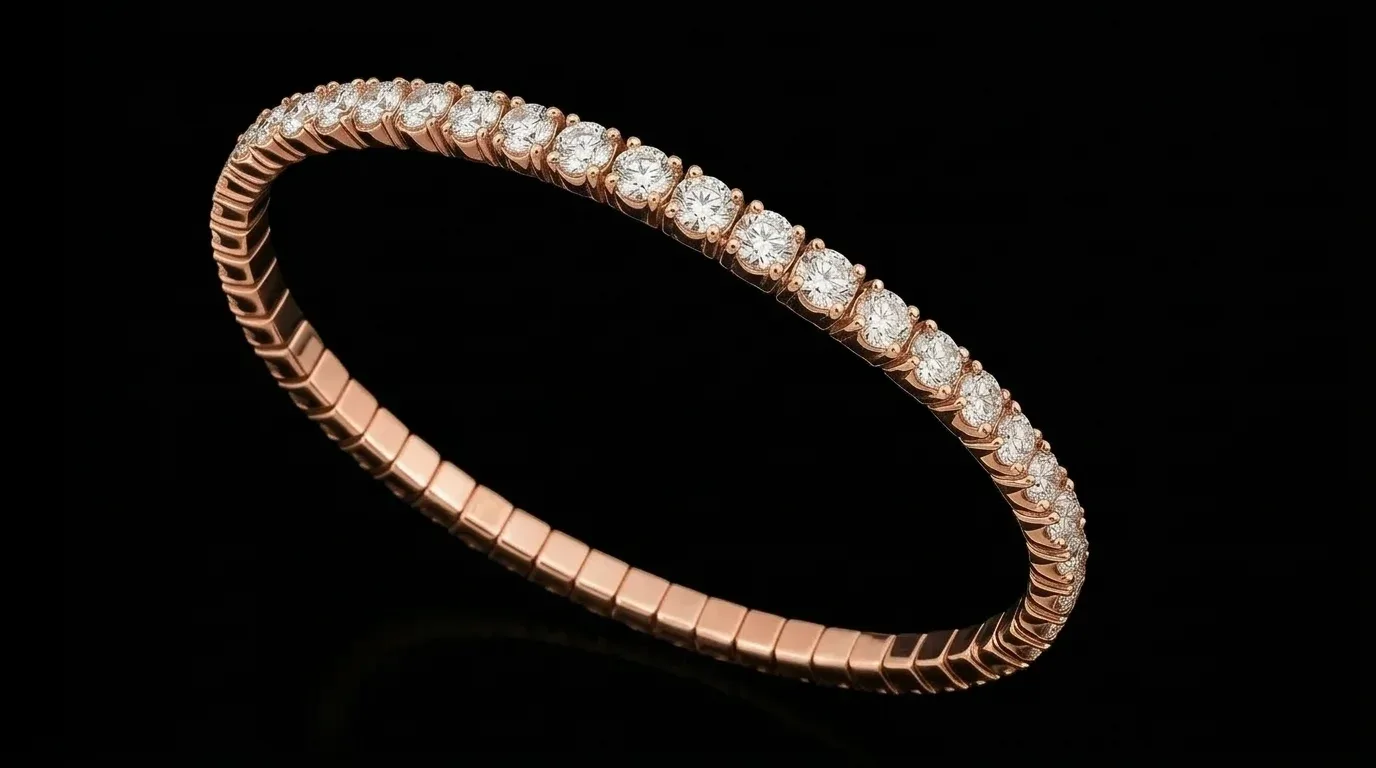 "LuxuryFlex™" Bracelet 5.80 ct in 18k rose gold, photo 4