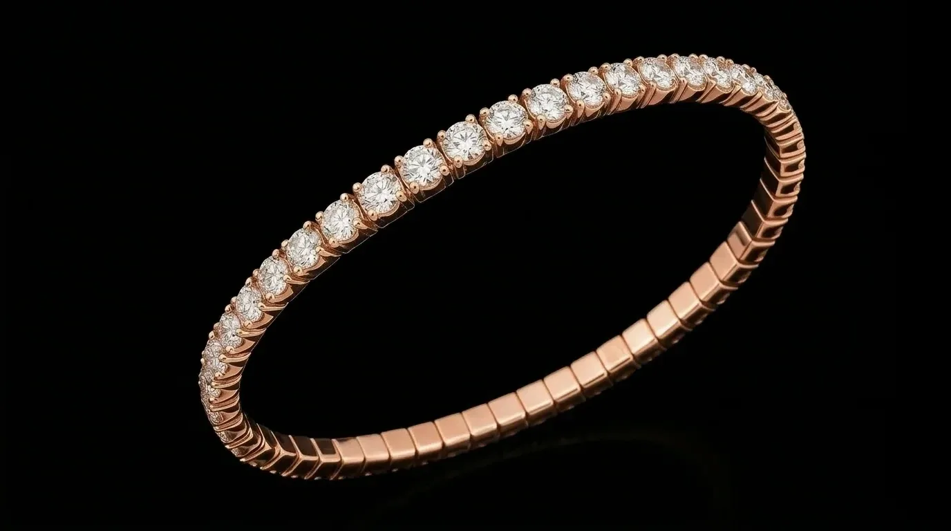 "LuxuryFlex™" Bracelet 5.80 ct in 18k rose gold, photo 5