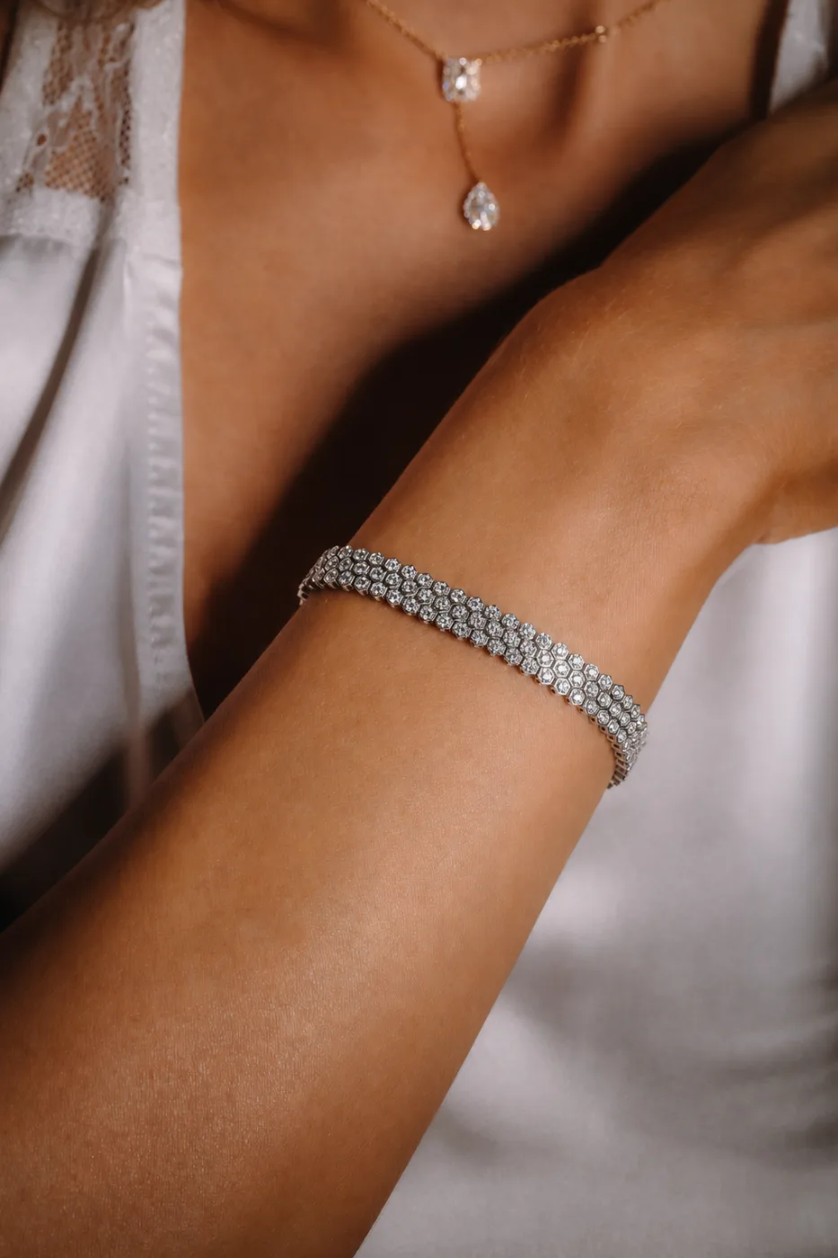 "Melissa™" Bracelet in white gold, photo 2