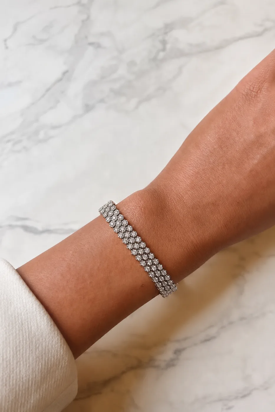 "Melissa™" Bracelet in white gold, photo 5