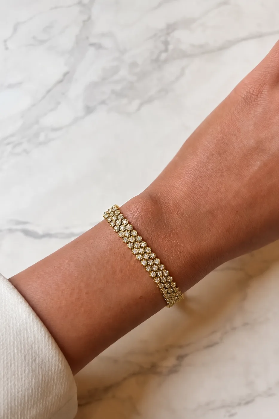 "Melissa™" Bracelet in yellow gold, photo 7