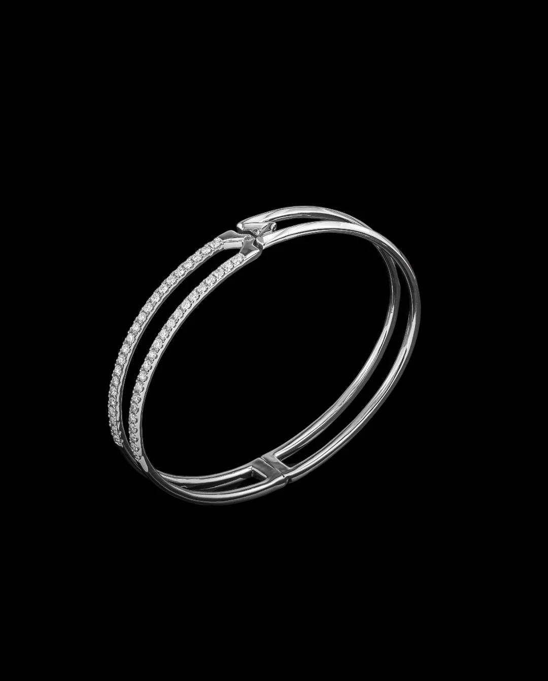 "Mystery™" Bracelet in 18k white gold, photo 3