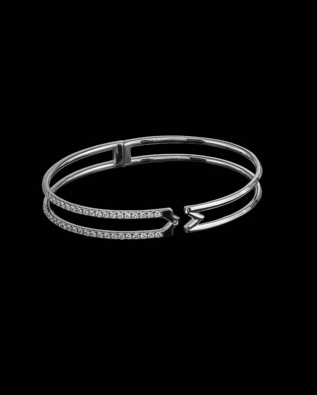 "Mystery™" Bracelet in 18k white gold, photo 4