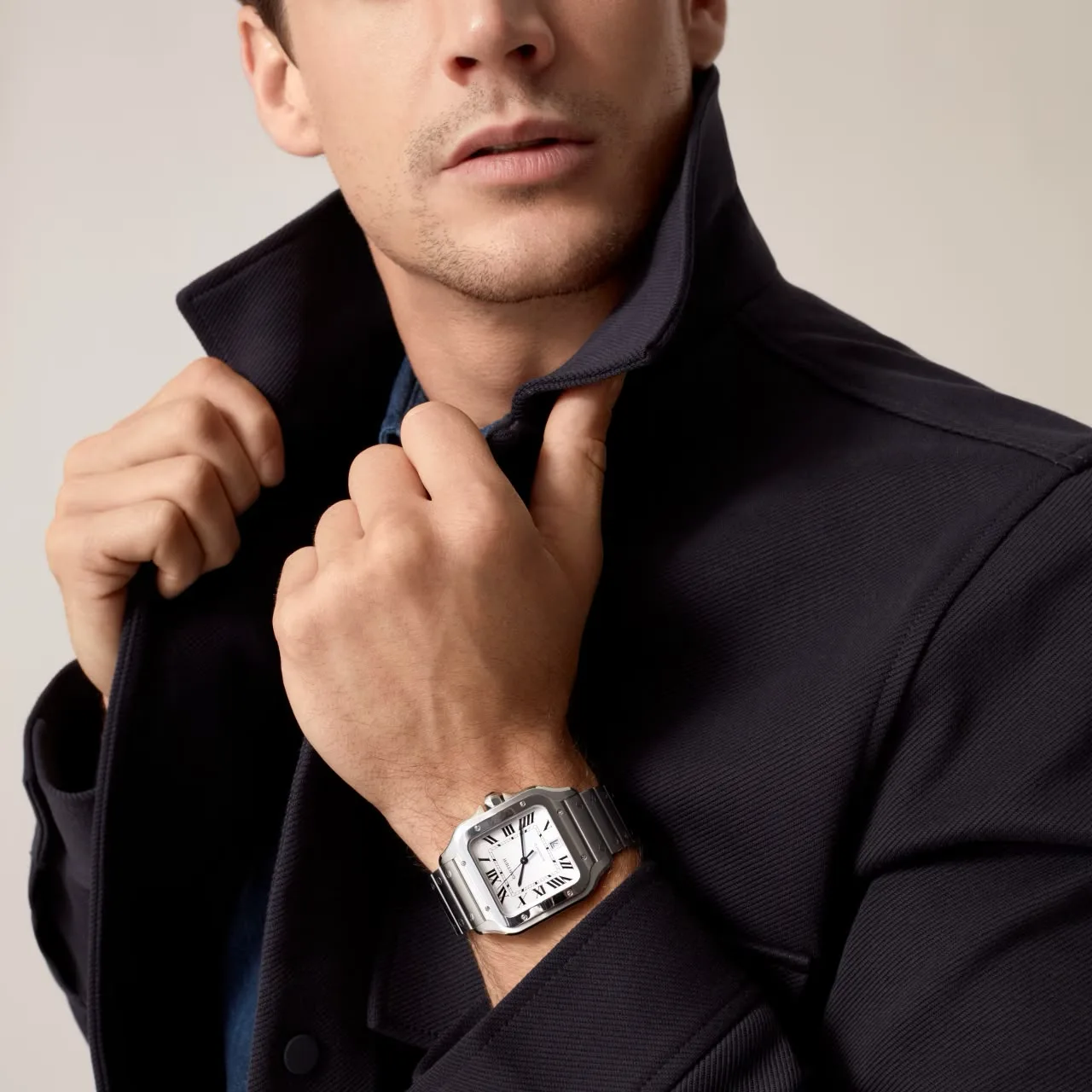 Cartier Santos Large White Dial, photo 2