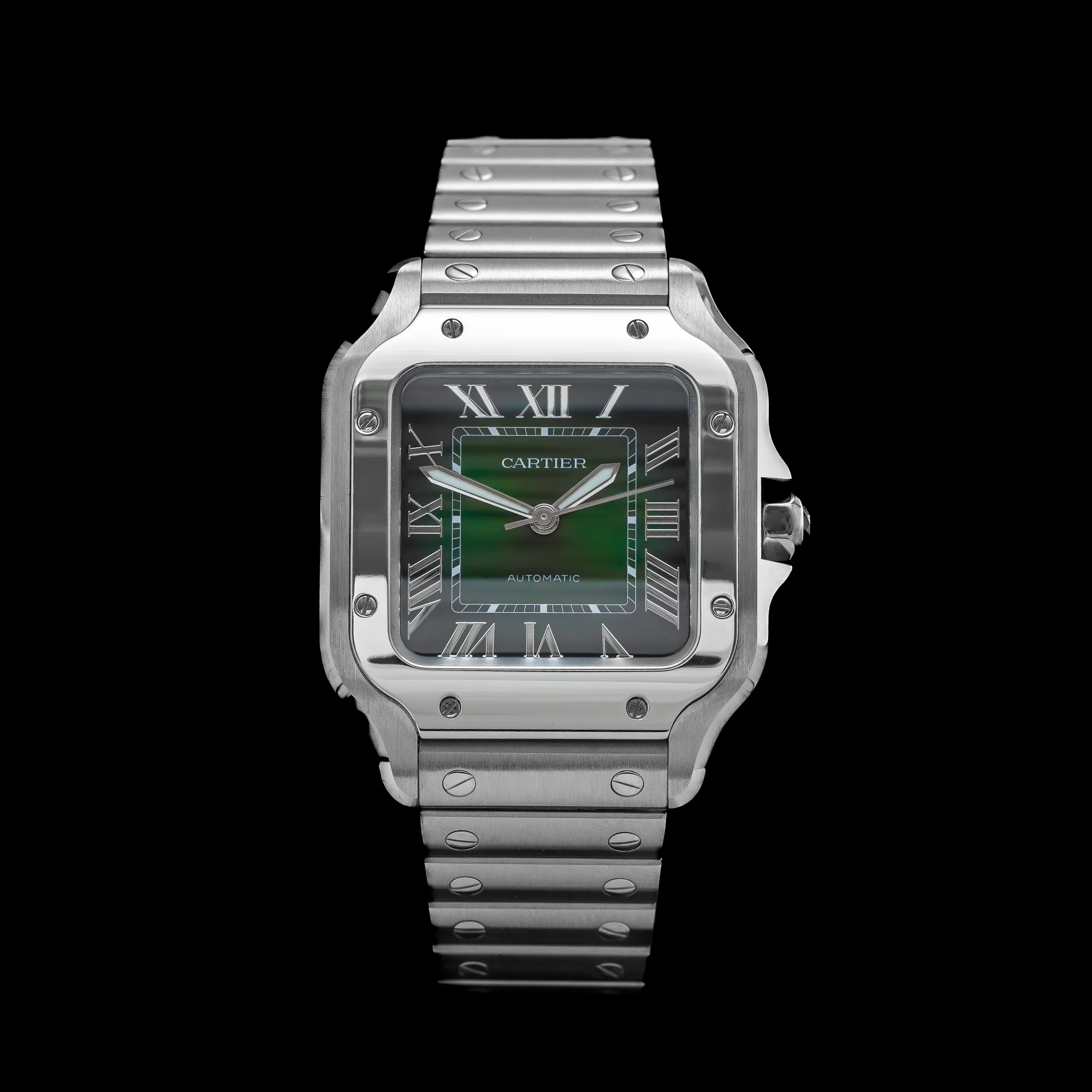 Cartier Santos Medium Green Dial, photo 2