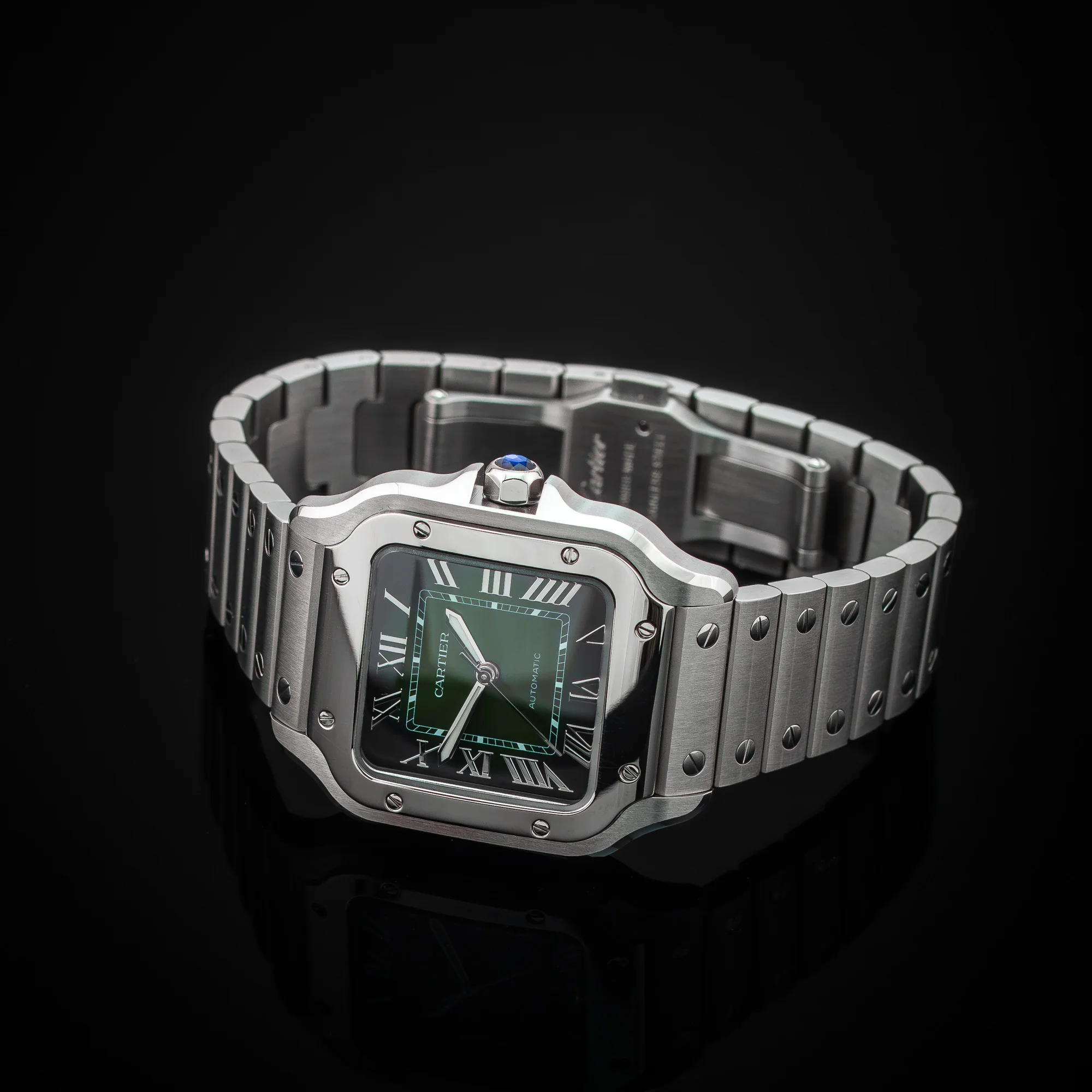 Cartier Santos Medium Green Dial, photo 7
