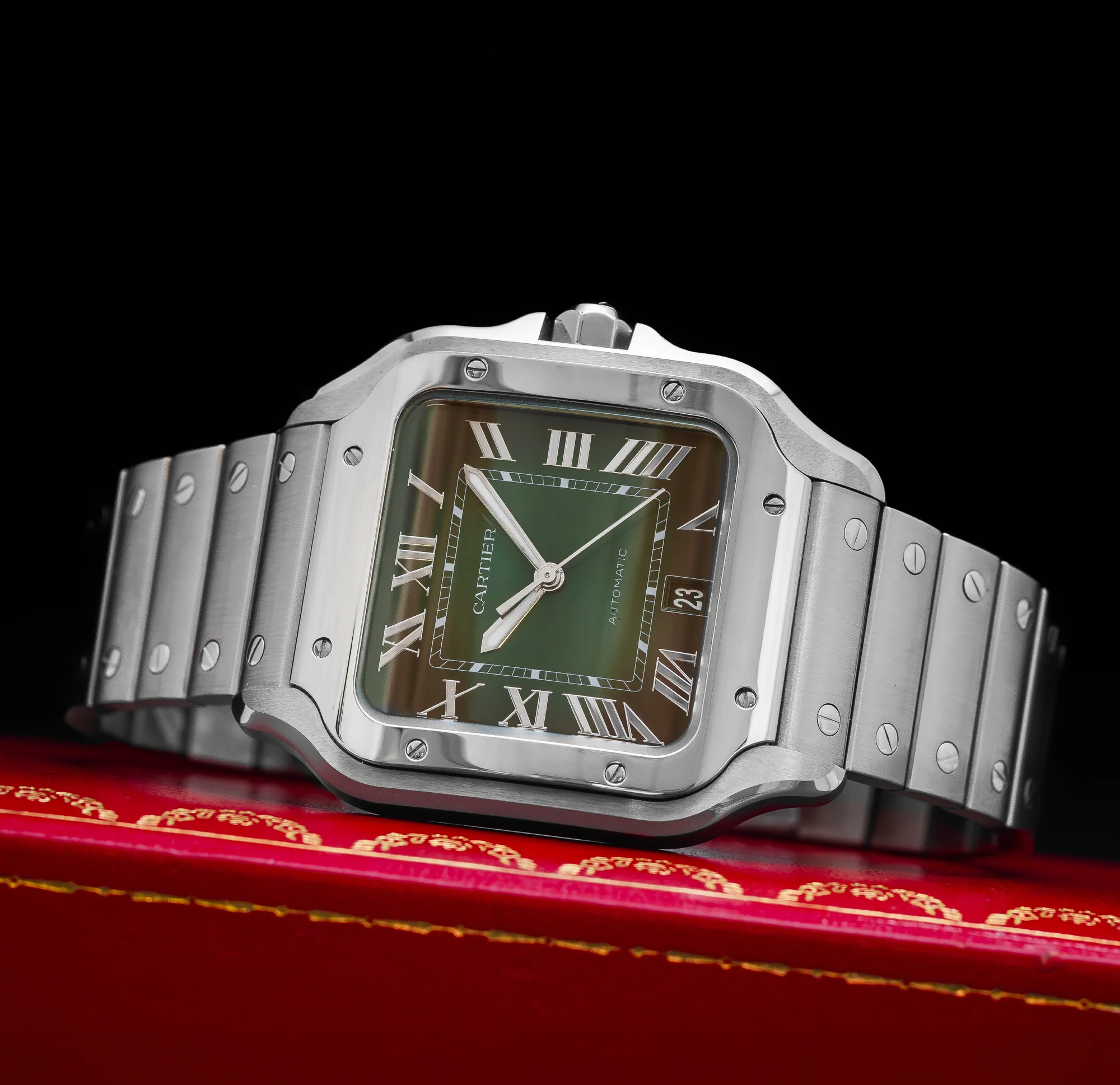 Cartier Santos Large Green Dial